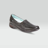 Gloria - Zapato Casual en Piel de Venado con Borrego Negro Jarking